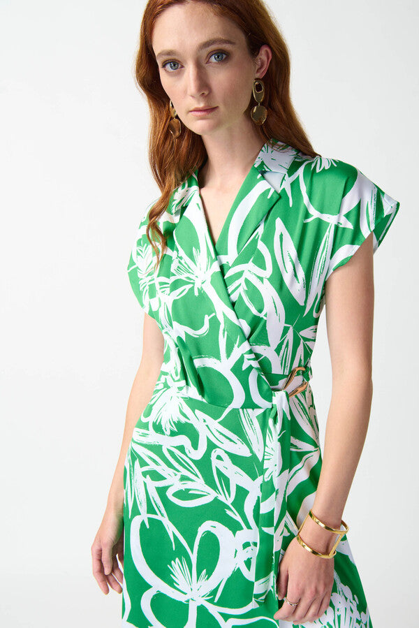 
                  
                    Charger l&amp;#39;image dans la galerie, JOSEPH RIBKOFF - ROBE - 242030 - VERT/VANILLE
                  
                